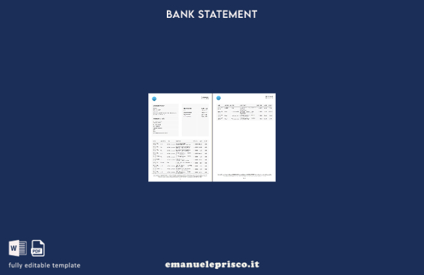 estratto conto Icard Ucraina in stile verificato  modello di pagine di parole in